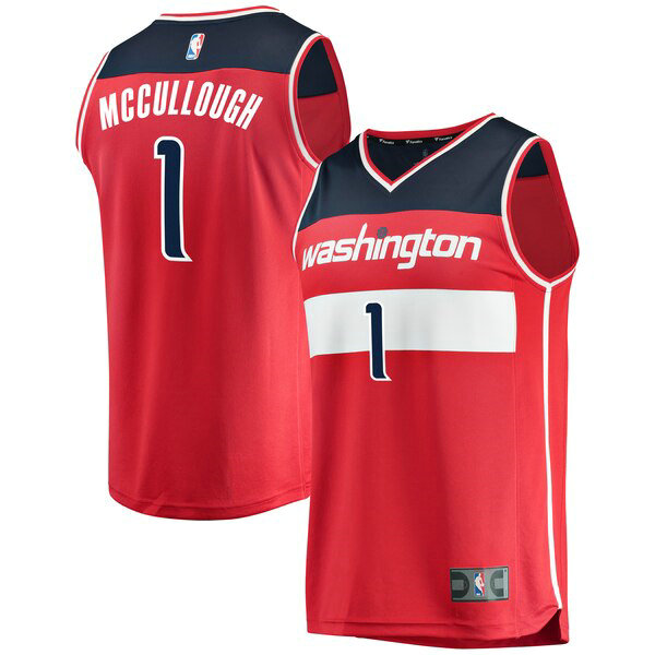 Maillot nba Washington Wizards Icon Edition Homme Chris McCullough 1 Rouge